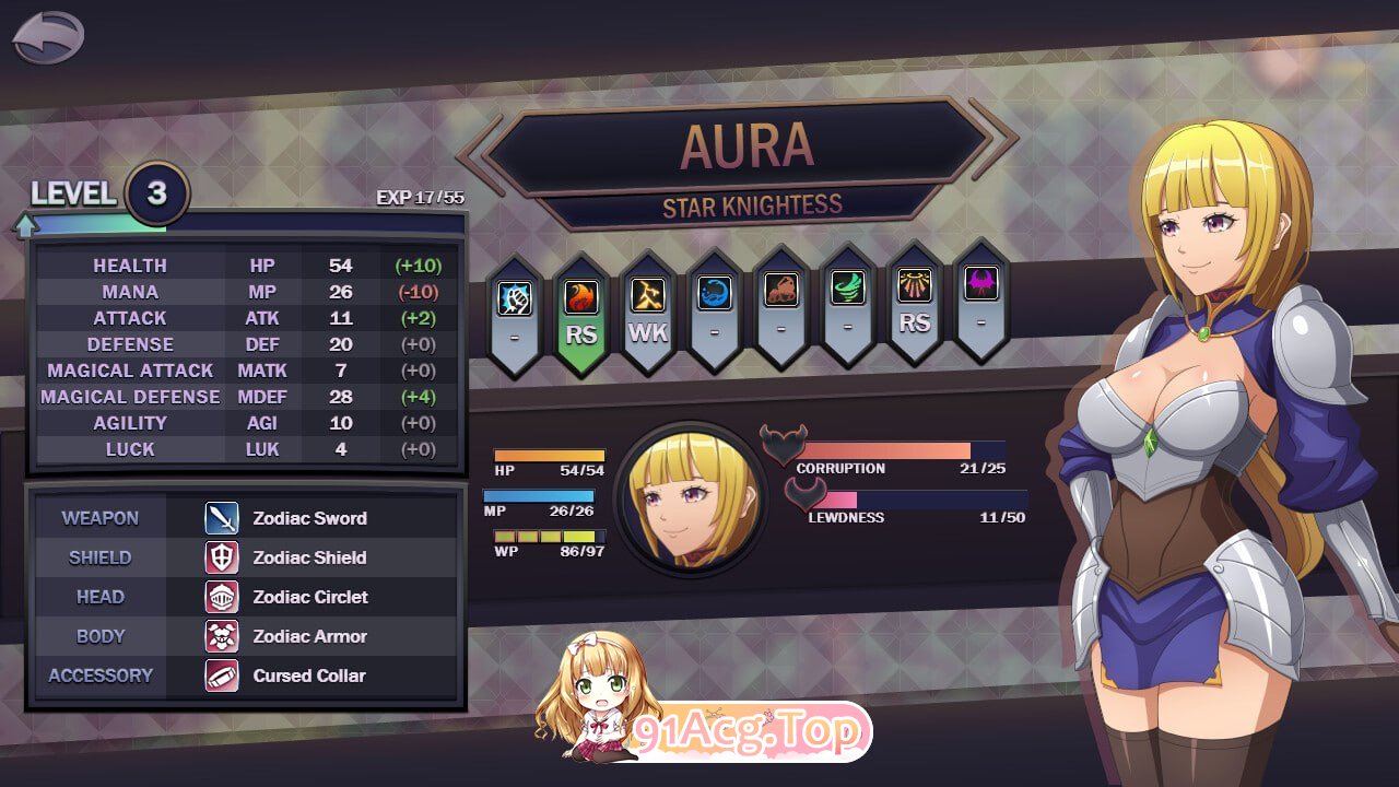星之骑士姬奥拉 Star Knightess Aura v1.4.0 beta豪华版 AI汉化步兵版 PC端 AI汉化版高清版 预览图