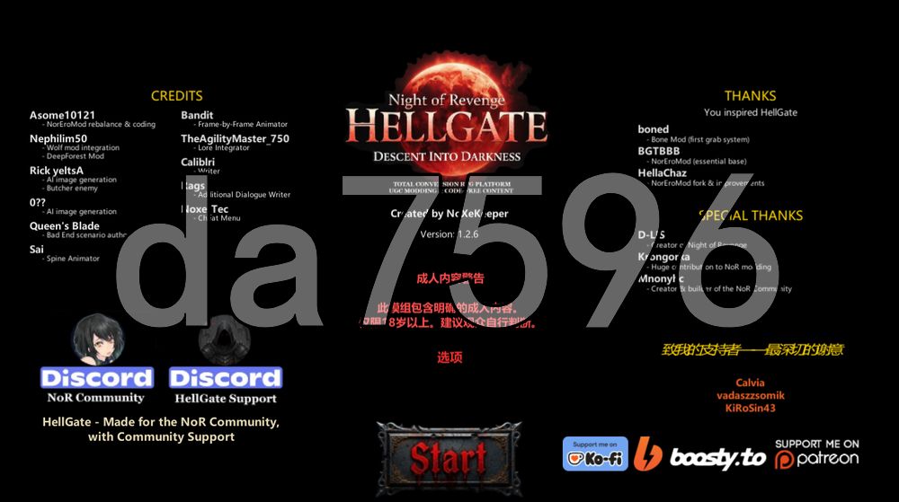 魔女复仇之夜 “地狱之门：堕入黑暗” Night of Revenge “HELLGATE: Descent Into Darkness” 大型M v1.2.6 PC端 官中版 预览图