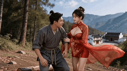 AI 真人短剧——《我和三个奶妈下副本》第二集 动漫视频 PC端