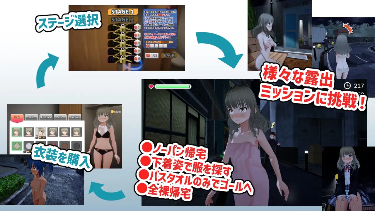 全角色造型回家～草薙凪沙想回家～/全角色造型帰宅～草薙なぎさは帰りたい～ Ver2.0 PC端 预览图